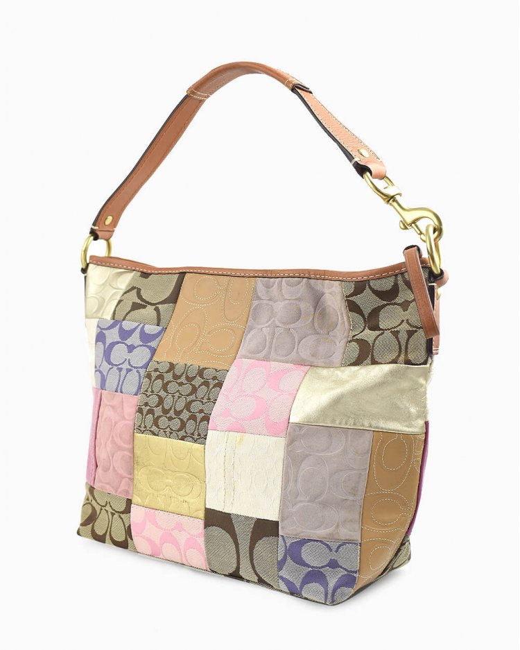Bolsa Coach Patchwork colorida